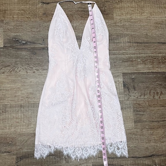 Revolve X by NBD O.V.G. Halter Lace Knit Mini Dress XS - Picture 11 of 12